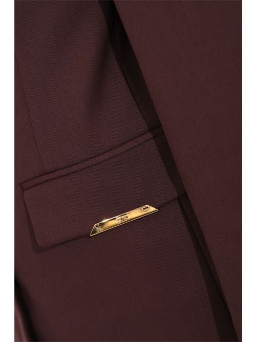 Giacca in fresco lana con placche gioiello Elisabetta Franchi | GI23962E2644